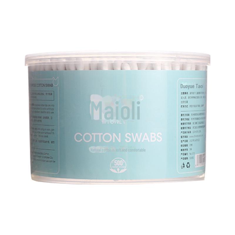 Maioli Double-Headed Disposable Cotton Swabs for Makeup Removal
