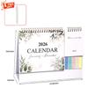 Standing Desk Calendar 2026 Aesthetic Art Calendar January 2026-Dec 2026 Planner Calendar for Organizing & Planning a 1pcs Pen