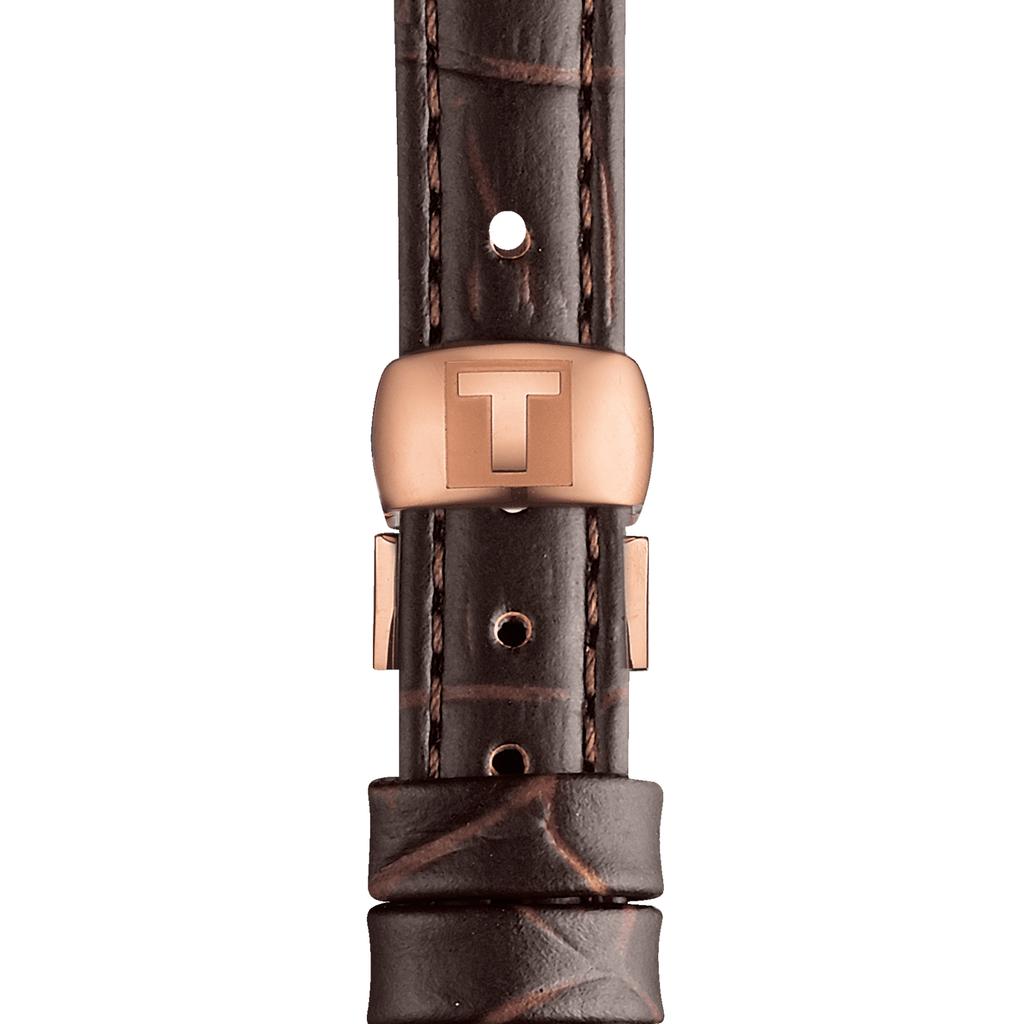 Tissot Leather Strap White Dial Men's Fashion Watch T063.009.36.018.00