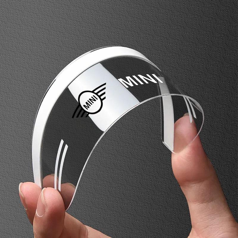 2 szt. Osłona przeciwdeszczowa na lusterko wsteczne samochodu Przezroczysta naklejka dla MINI Cooper Fridge One F56 R56 R57 R58 R59 R60 JCW Countryman Clubman