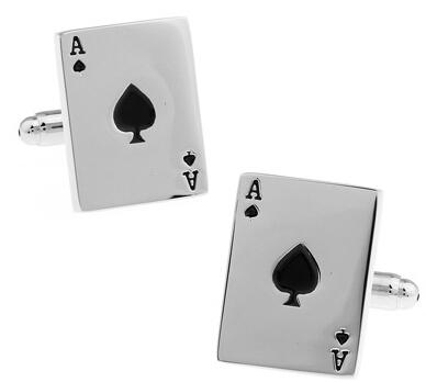 Igame Men Cuff Links Gamble Casino Series Roulette Dice Poker Jeton Design Fashion Cufflinks Wholesaleretail