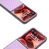 For Motorola Razr 60 Ultra 5G Case Woven Texture PU Leather Coated PC Mobile Phone Cover