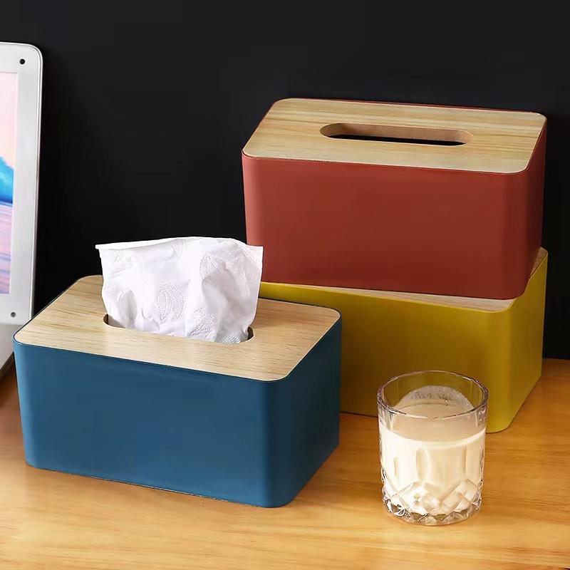 Plastik-Taschentuchbox Einfach und Kreativ Multifunktionale Taschentuch-Aufbewahrungsbox für den Heimgebrauch
