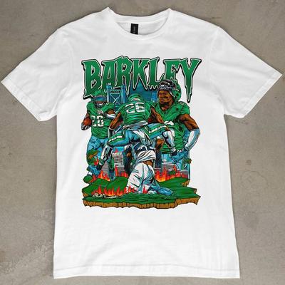 Saquon Barkley Philadelphia Eagles Grafik T-Shirt Retro Vintage Tee Neues Geschenk