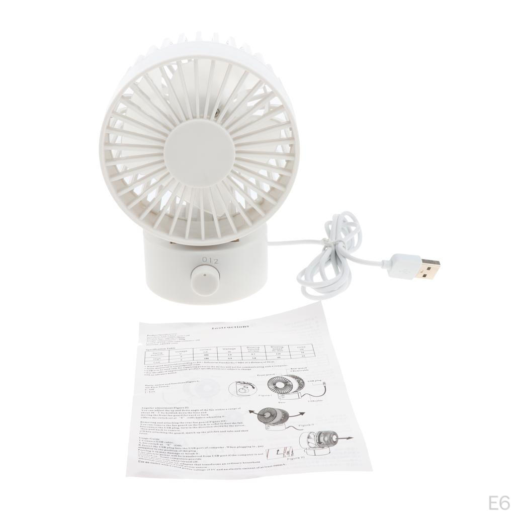 USB Personal Portable Electric Cooling Fan For Home And Travel