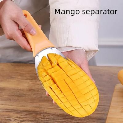 Multifunctional Mango Slicer Fruit Pulp Separator Mango Splitter Cutter Corer Stainless Steel Spoon Diced for Kitchen Tools 2023