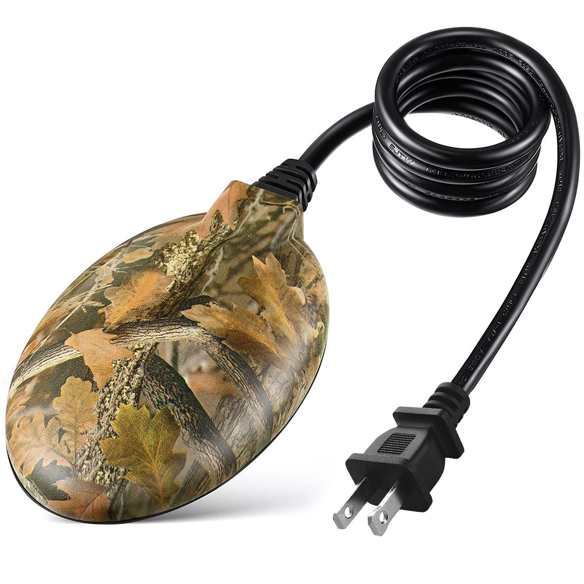 

Нагреватель для купания птиц на открытом воздухе 60 Вт, противообледенитель для пруда, водонагреватель с термостатическим управлением и функцией автоматического отключения