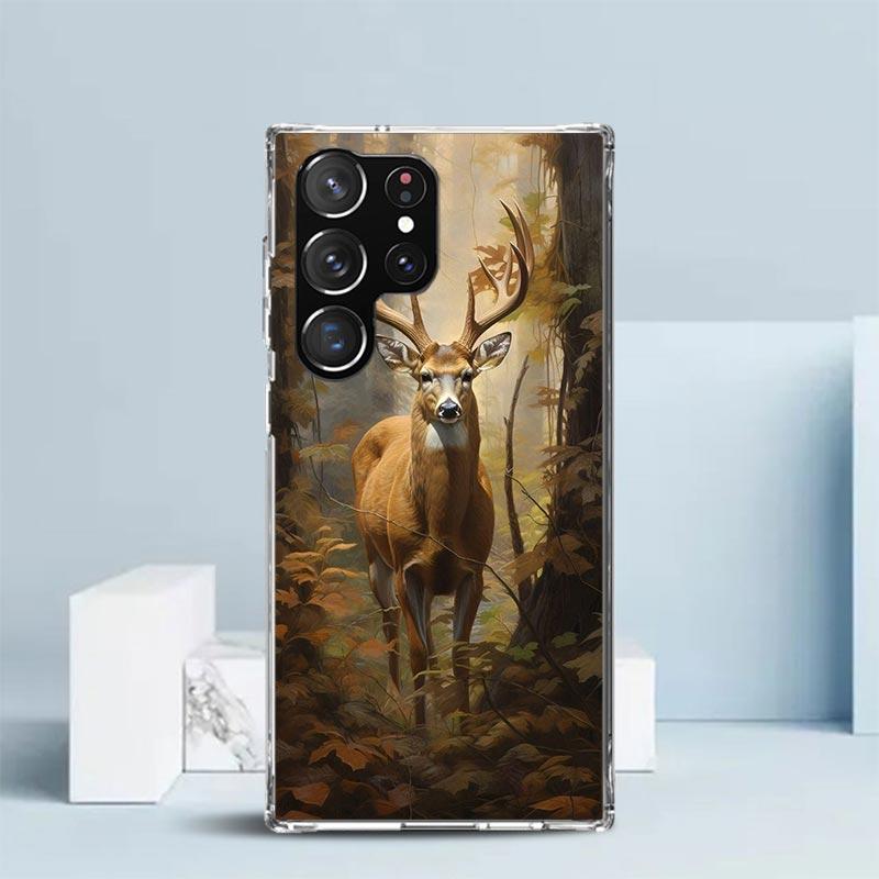 

Deer Hunting Camo Phone Case For Samsung Galaxy S24 S25 Edge S26 Ultra S22 S23 Plus S21 + S20 FE Soft TPU Back Cover Galaxy S25 Samsung S23