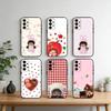 Cute M-monchhichis-s Phone Case For Samsung S25,S24,S21,S22,S23,S30,Ultra,S20,Plus,Fe,Note,10,9,5G Black Cover