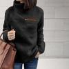 New Sweater, European and American Women's Fashion Zipper Turtleneck Bottoming Top