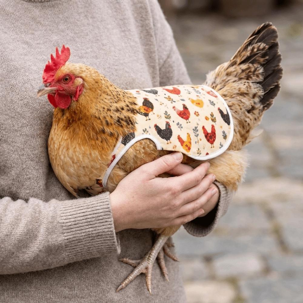 Anti-Pecking Hen Apron Adjustable Poultry Apron Protective Gear Chicken Saddle Pecking Prevention