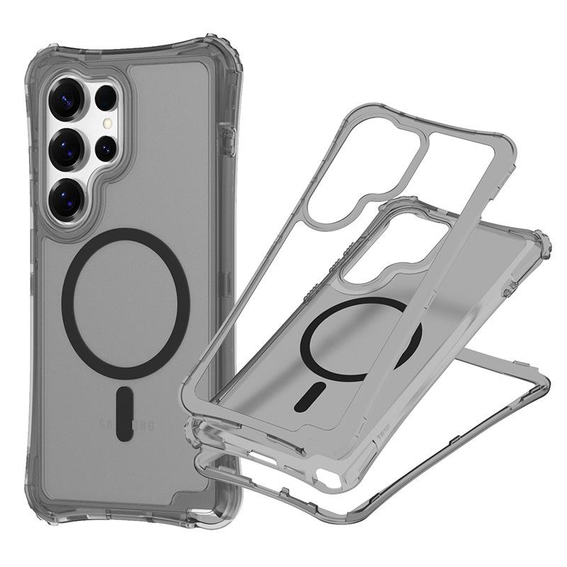 

New for Samsung S25 ULTRA Magnetic Skin Feeling Three-in-One Mobile Phone Case For iPhone 17 Pro Max