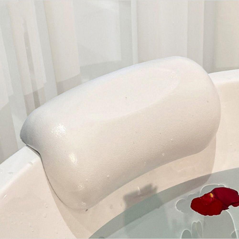 Oreiller de Bain Imperméable Coussin de Nuque Antidérapant Repose-tête Ergonomique pour Baignoire Jacuzzis