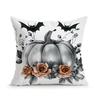 Halloween Flowers Cushion Pillowcase Printed Polyester 45X45Cm Throw Pillowcover Decorative Sofa Cushion Pillowslip Home Decor
