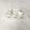 Round Square Lace Tablecloth Cover Towel Embroidered Flower Dustproof Transparent Mesh Yarn White Beautiful Lace Embroidery Pad Cover