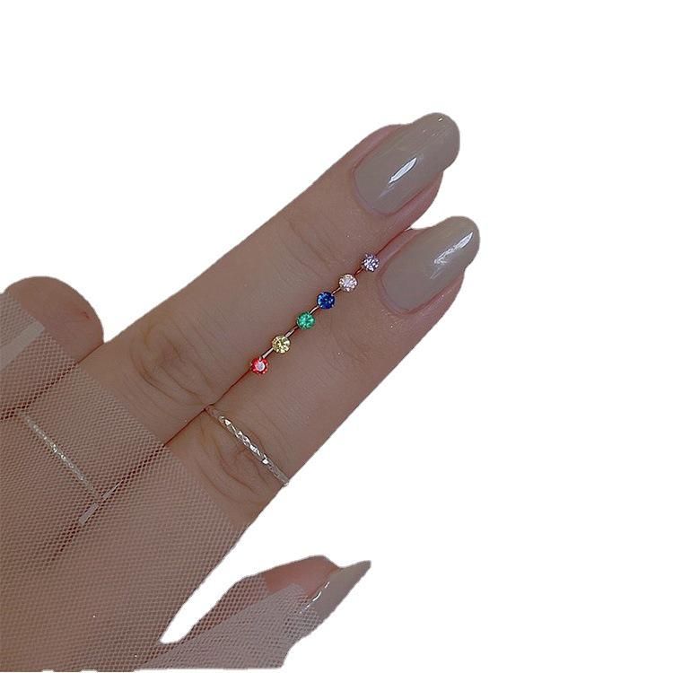 S925 Sterlingové stříbro pozlacené mini zirkonové náušnice – Elegantní dámské módní šperky