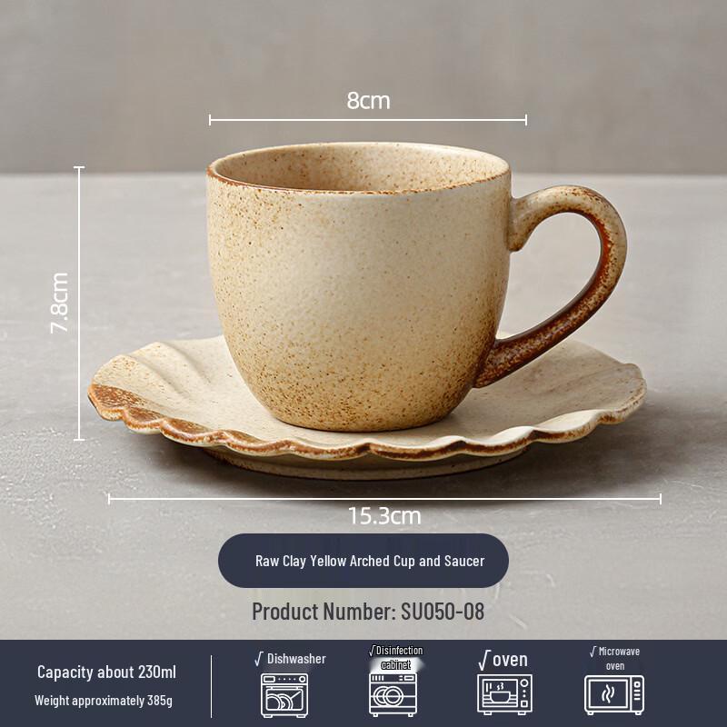 Ceramic Tea Coffee Cup and Saucer Set
