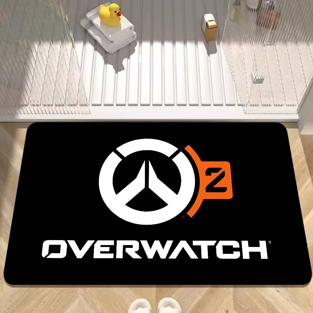 O-Overwatch Games LOGO Kitchen Mat Cheaper Anti-slip Modern Living Room Balcony Printed Modern Home Decor