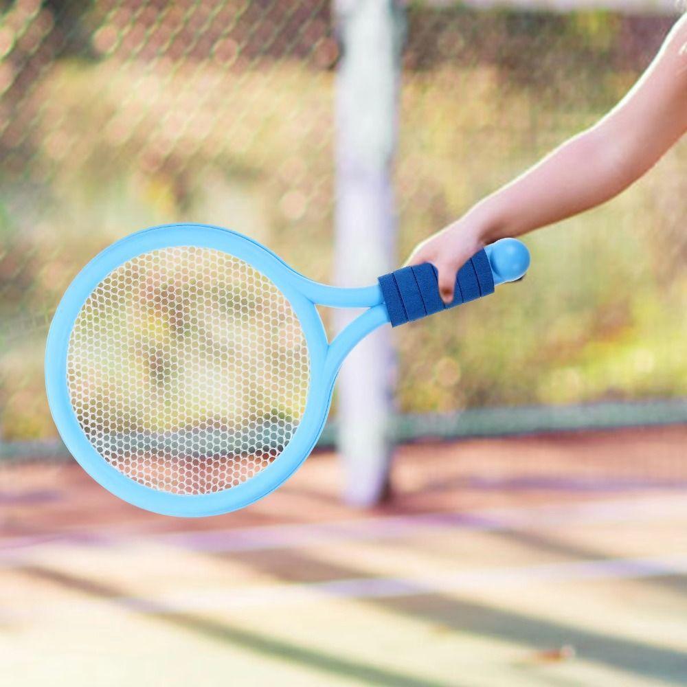 Portable Badminton Rackets Set Anti-slip Badminton Children’s Toys Plastic Rackets with Ball  Kids