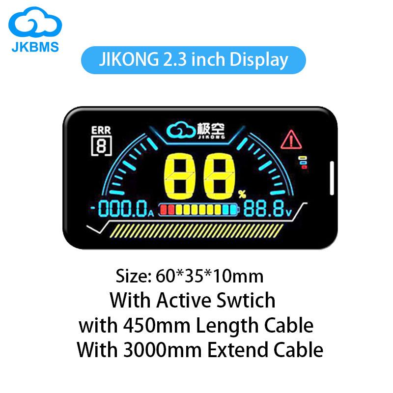 JIKONG BMS LCD Display 2.3 4.3 Inch Lithium Battery Smart Bms Accessories Intelligent Battery Level Indicator JIKONG BMS Monitor