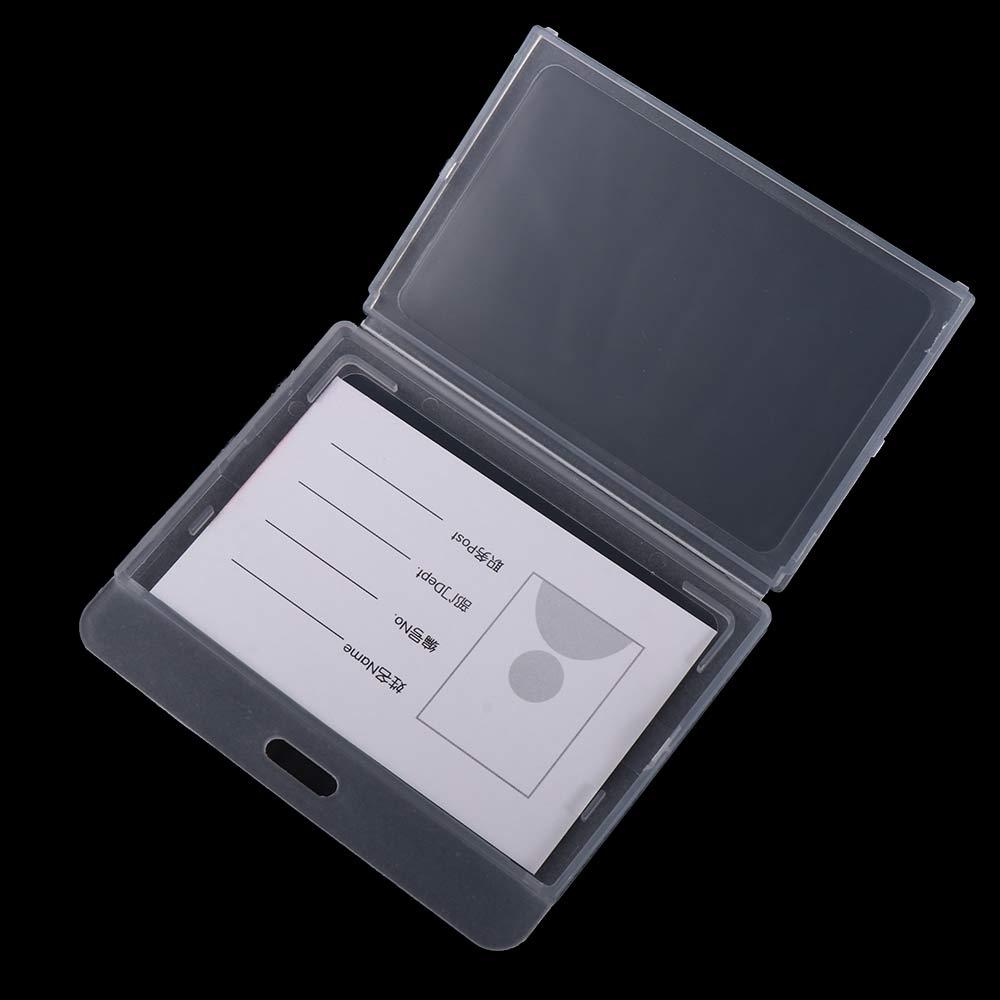 Plastic Card Sleeve Employee Bank Card Holder Badge Holder ID Card Holder Name Card Cover