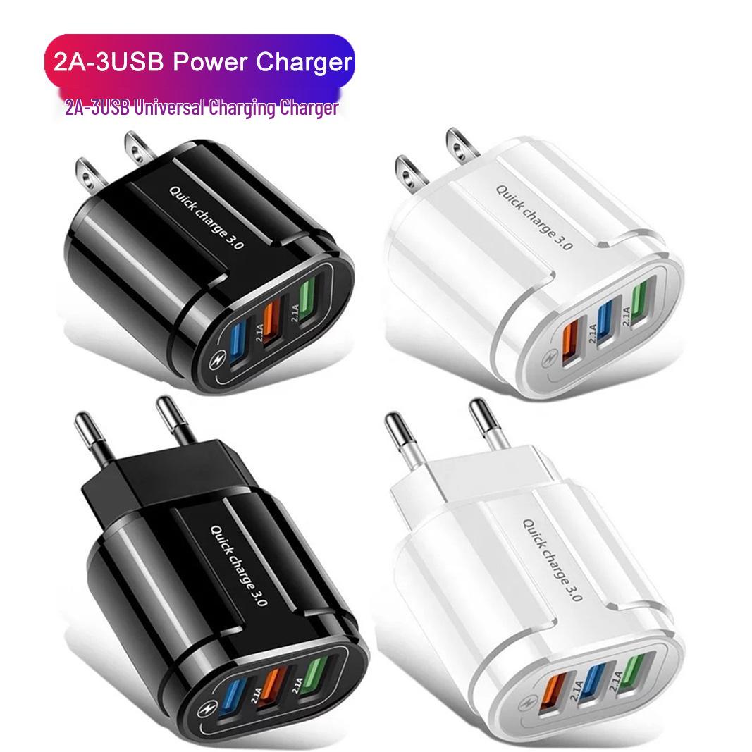 

Smart 3-USB 2A Mobile Charger with US/EU Compatibility Extra White Box [No Product]