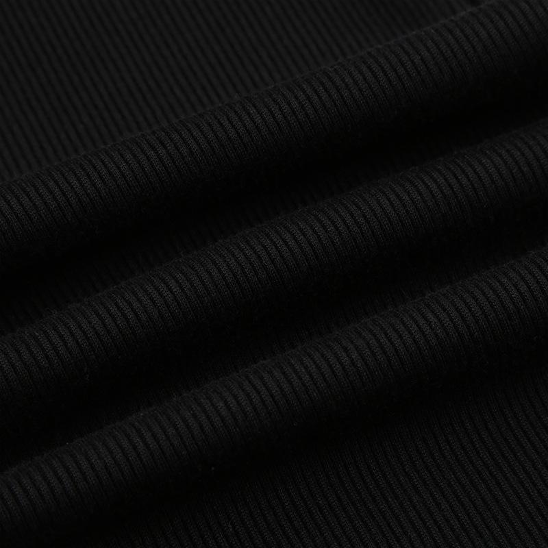 Pantaloni de vară pentru femei Stil dulce și picant Talie joasă Coliziune de culori alb și negru Senzație leneșă Micro slim Pantaloni casual