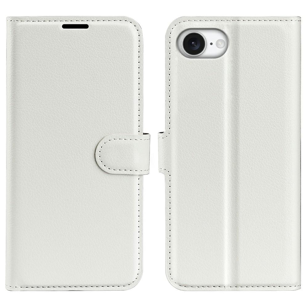For iPhone 16e Case Litchi Texture Shockproof Leather Wallet Phone Cover