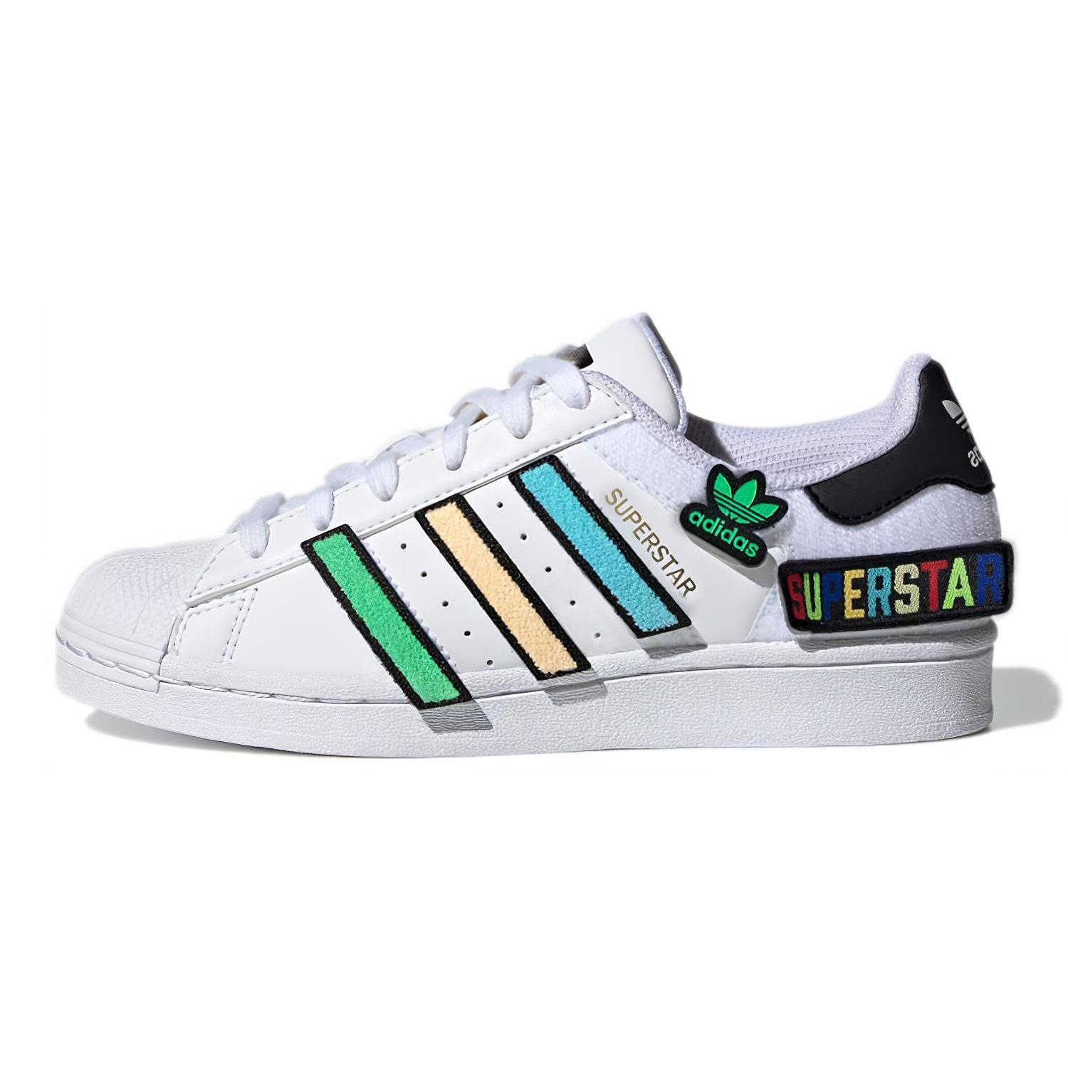 

Adidas Originals Superstar J Leather Comfortable Abrasion Resistant Abrasion Resistant Low top Skateboard Shoes Q47342 40