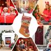 Christmas 2025 Hanging Fireplace Showcase Gift Bags Cute Santa Claus Snowman Atmosphere Decorative Festival Decorations