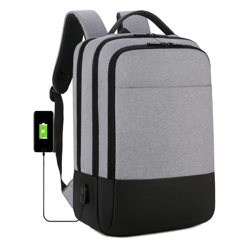 Computer Backpack Men's Schoolbag Fashion Trend Youth Simple Travel Multifunctional Charging College Student Backpack