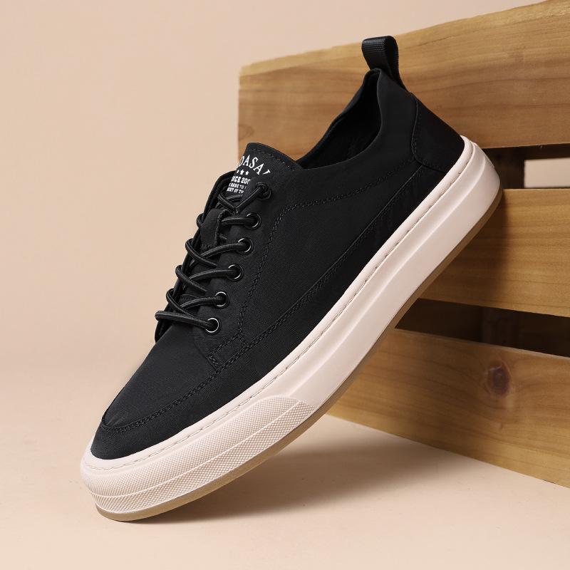 2025 one-pedal men's shoes summer breathable canvas shoes men's casual shoes trend versatile board shoes thin cloth shoes