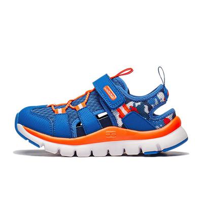 Cloud Shock Absorption Rebound Lightweight Breathable Non-Slip Kids Sandals Kids Sandals Bright-Blue Fluorescent-Orange YKKT018-1
