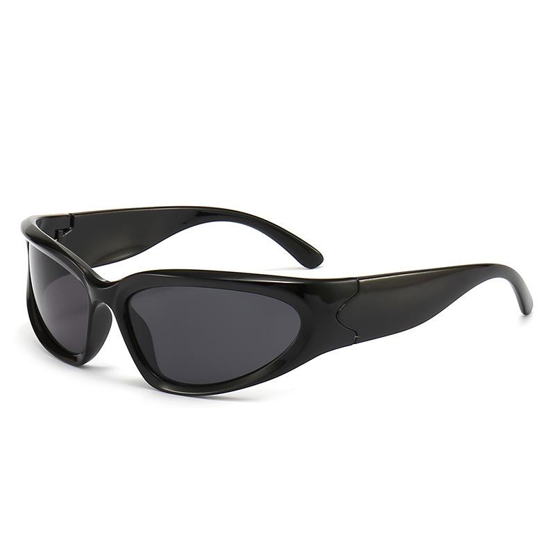 Y2K Sports Punk Sunglasses Women Designer Square Goggle Men Luxury Brand Sun Glasses UV400 Colorful Mirror Fashion Eyewear