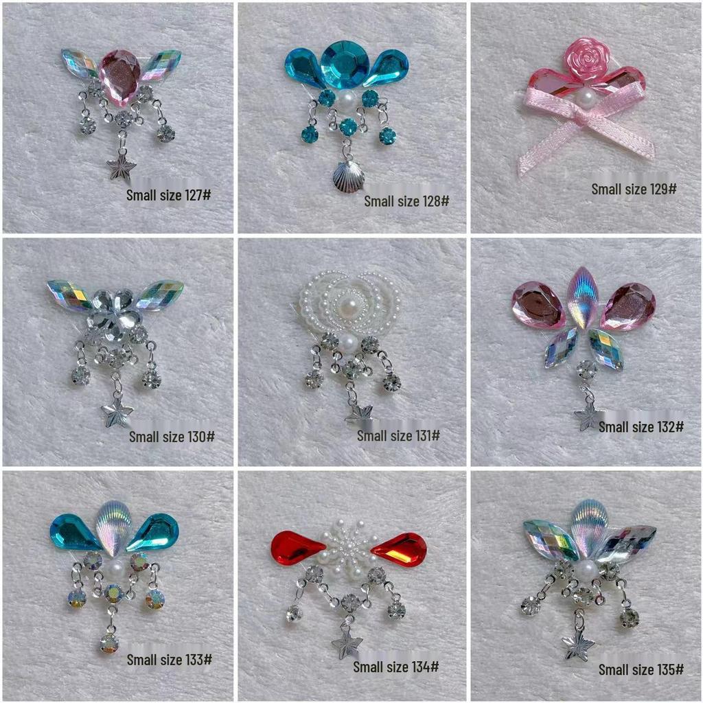 Children's Floral Face Stickers with Crystal Diamonds & Tassels for Ancient Style Makeup