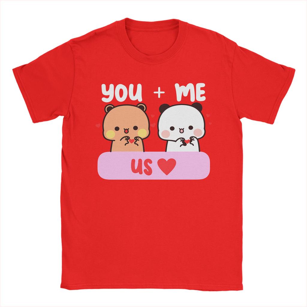 Dudu Bubu Love You And Me Makes US Cotton TShirt For Mens Summer O Neck Hippie Tee Shirt Plus Size Wholesale Tops