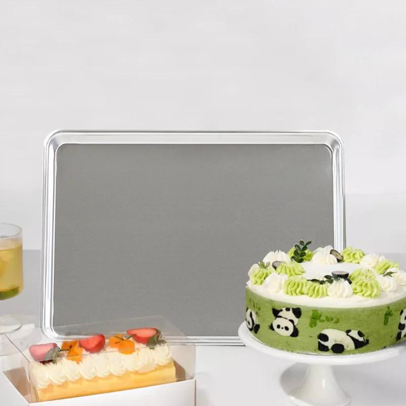 Rectangular Aluminum Alloy Baking Tray - Oven Sheet for Pizza Bread Cake & More Essential Bakeware for Home Pastry/Biscuit Roast