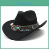 Western Cowboy Hat With Sun Protection For Men Women Bohemian Style