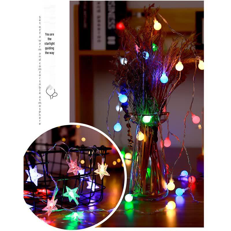 Warm White Crystal Ball LED Decorative String Lights
