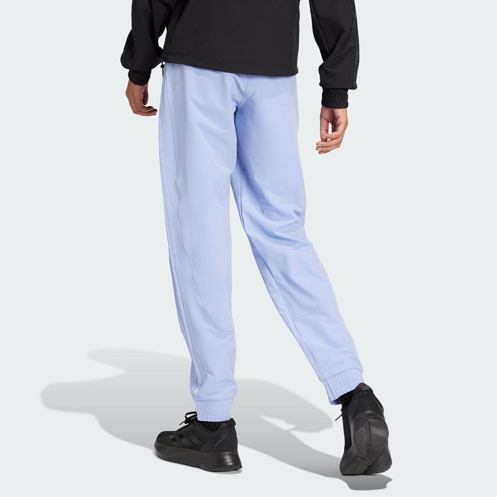 adidas Gym PACER ALL MID RISE Knitted Sweatpants Women's Blue IK5473
