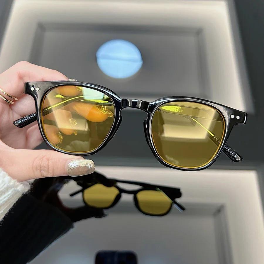 Fashion Square Cat Eye Sunglasses Women Men Brand Designer Retro Sun Glasses Male Female Small Frame Vintage