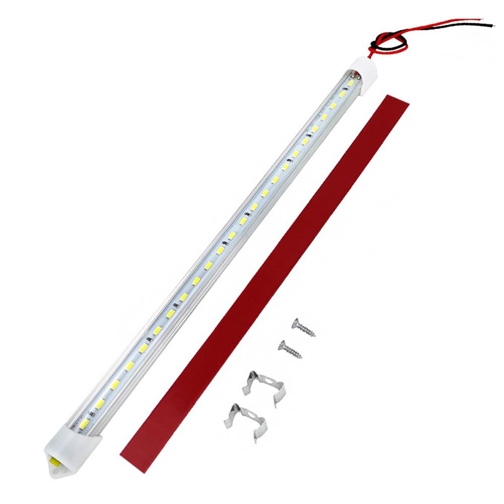 1/2pcs 50CM 12V 24V 36 LED Car Interior Light Bar Bright White Light Tube with Switch for RV Camper Boat Van Lorry Truck Caravan