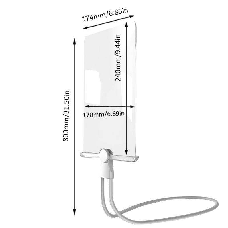 3X Handsfree Magnifying Glass for Reading Neck Wear Magnifier Flexible Magnifier with LED for Senior Repair