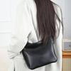 Natural Cow Leather Square Handbag - Crossbody Bucket Style, High-Quality Women's Shoulder Bag, Practical & Luxurious Hobo Bag