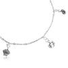 Natical Dangle Starfish Sea Slug Shell Anklet 925 Sterling Silver with Adjustable Inch [Bling Jewelry] Women's Multi-Charm Bracelet. 9-10 Extension.
