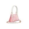 Dior DIY-Stil Kosmetiktasche RISK Zhuang Sheng Xiaomeng Handtasche Umhängetasche Leinwand Schmetterling Rosa und Weiß