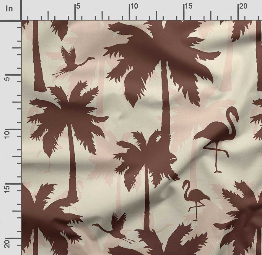 Soimoi Potisk ptáků s listy, Bavlna Cambric, Prošívaná látka prodávaná The Yard 42 palců široká, bavlněná látka střední gramáže, Šicí potřeby,