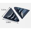 2Pc Glossy Black Side Vent Window Louver Cover Trim For Toyota Corolla -2024