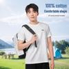 Men's Round Neck Cotton Short Sleeve Sports T-Shirt