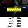 Car LED Door Bowl Armrest Atmosphere Light Interior Lights Decoration Door Bowl Handle Frame Light for Toyota Corolla Cross